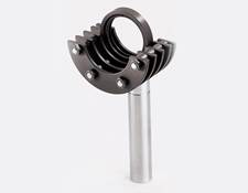 Filter holder shown with one mounting cell and mounting post