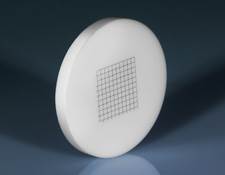 27mm Diameter, White Ivory Glass Index Grid Reticle Target, #58-772