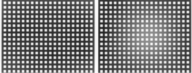 Sample Image Using a Hexa-Black Tube (left) and Anodized Extension Tube (right)